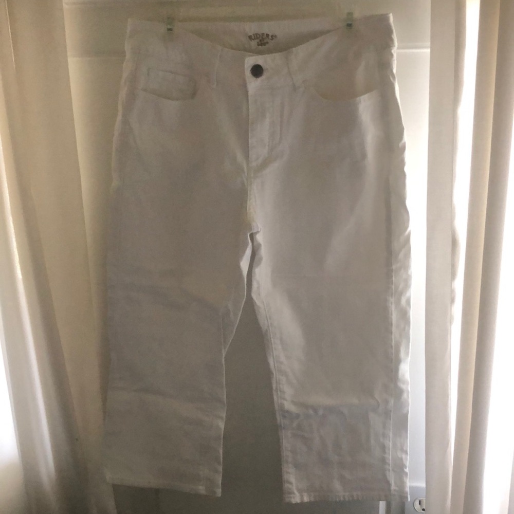 Riders Lee White Jean Capris Size 12
